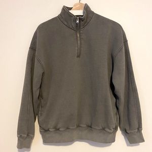 Abercrombie Stonewashed Pull-over Half-zip